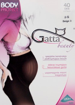 Чорапогащник за бременни в бежово Body Protect Beige 40 DEN