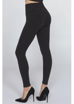 Дамски безшевен клин LEGGINGS SKINNY HOT HIGH WAIST-3XL BLACK