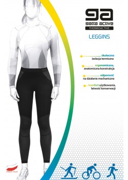 Дамски безшевен клин LEGGINGS WOMEN THERMOACTIV BASIC DABLAM BLACK-GREY