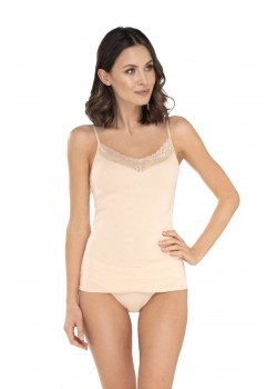 Дамски топ Koszulka-Emilia-Beige-Beige