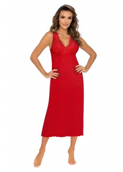 Нощница Koszulka-Kristina-Long-Red-Red